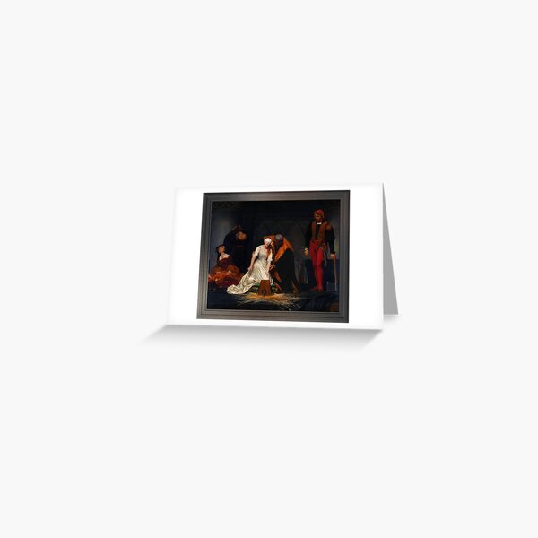 The Execution of Lady Jane Grey by Paul Delaroche Old Master Classical Fine Art Reproduction Greeting Card