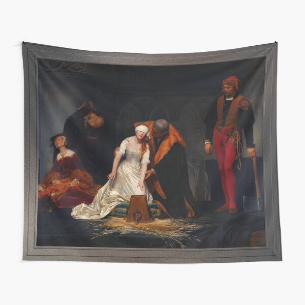 The Execution of Lady Jane Grey by Paul Delaroche Old Master Classical Fine Art Reproduction Tapestry