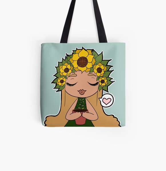 Sunflower Baby All Over Print Tote Bag