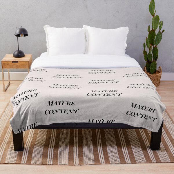 Mature Content Throw Blanket