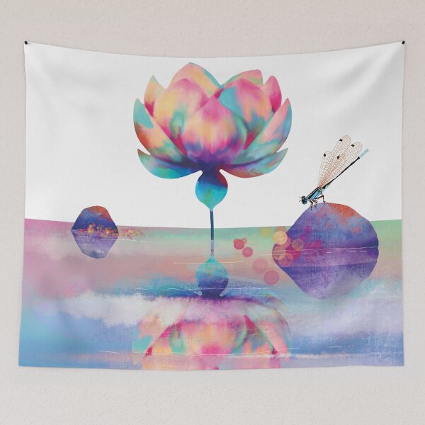 Item preview, Lilac Lotus Flower Watergarden designed and sold by Karin Taylor.