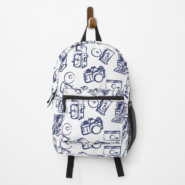Item preview, Vintage Cameras - Photography - Photographer Pattern - Blue White designed and sold by whyitsme.