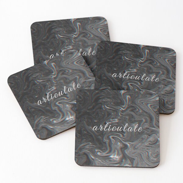 Item preview, Articulate glitch holographic black marble designed and sold by W&P Drae.