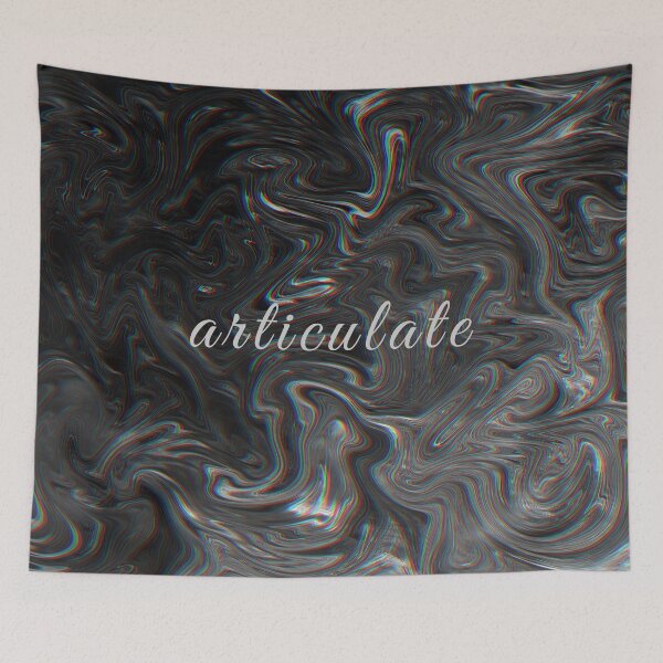 Item preview, Articulate glitch holographic black marble designed and sold by W&P Drae.