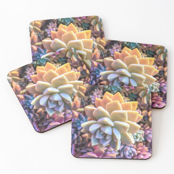 Item preview, closeup green and pink succulent plant designed and sold by Mrvell.