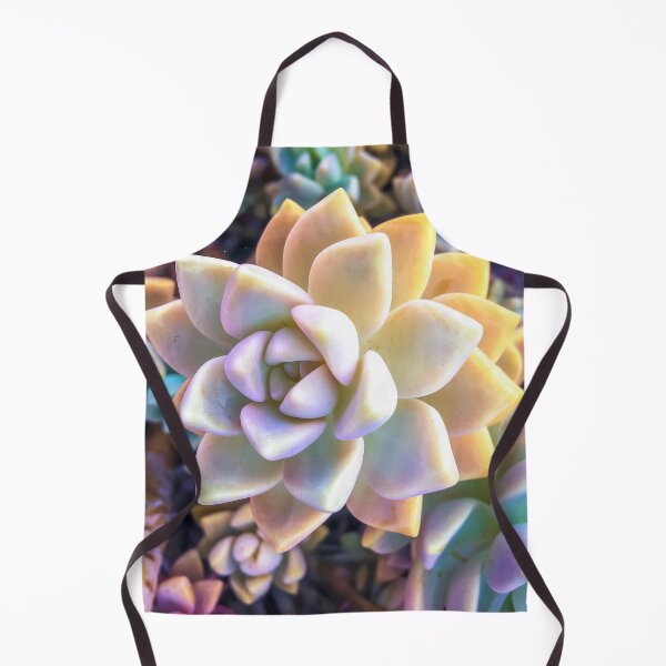 Item preview, green and pink succulent plant garden background designed and sold by Mrvell.