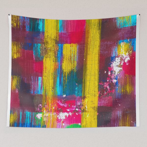 Item preview, Colorful Abstract Red Yellow Painting, Urban Art, Urban Abstract Art, Abstract Contemporary Art. Urban Decor designed and sold by AbstractAcacia.