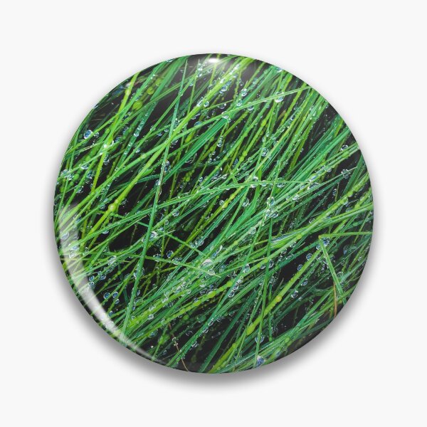 Item preview, closeup green grass field texture with water drop designed and sold by Mrvell.
