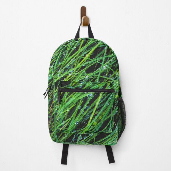 Item preview, closeup green grass field texture with water drop designed and sold by Mrvell.