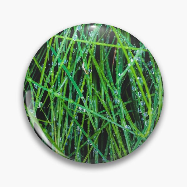 Item preview, closeup green grass field texture with raindrops designed and sold by Mrvell.