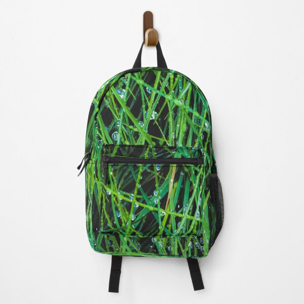 Item preview, closeup green grass field texture with raindrops designed and sold by Mrvell.