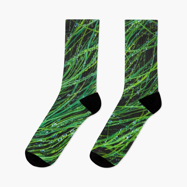 Item preview, green grass texture background with water drop designed and sold by Mrvell.