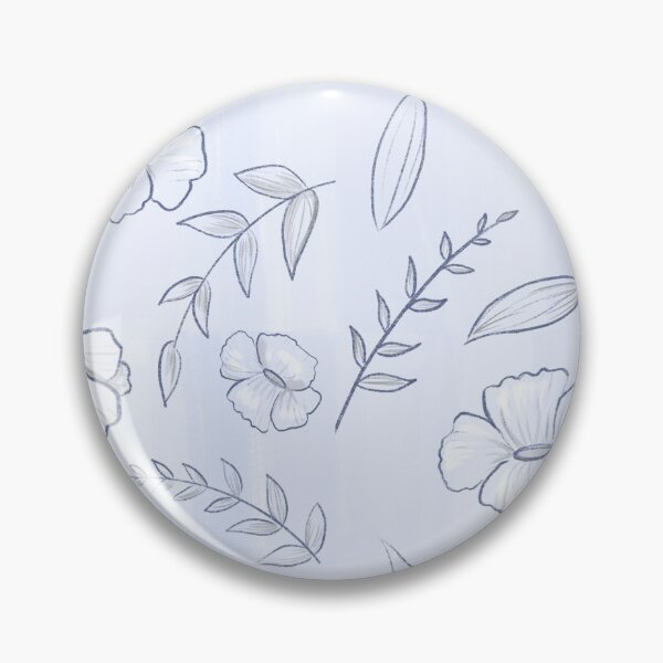 Artikelvorschau, babyblaues Blumenmuster entworfen und verkauft von simplysweets.