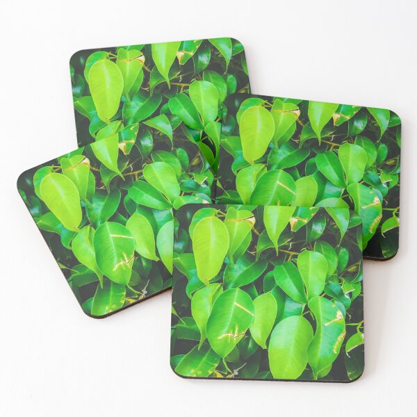 Item preview, closeup green leaves background designed and sold by Mrvell.