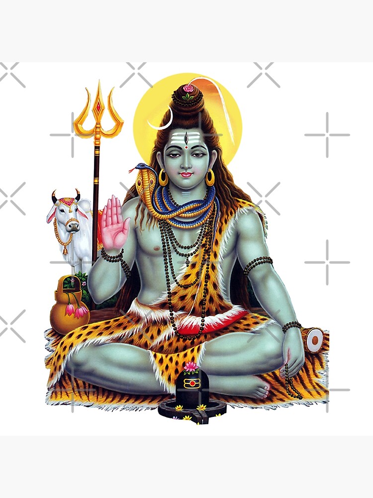 Resin Material Silve Plated Lord Shiva/Mahadeva Idol For Home Decor/Gift  Items/Showpiece - KALAPURI - 2807810