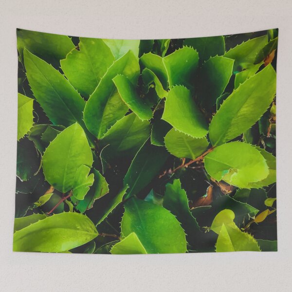 Item preview, closeup green leaves texture background designed and sold by Mrvell.
