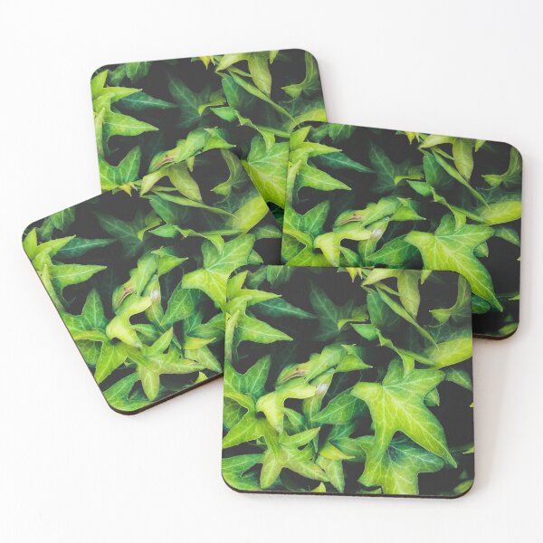 Item preview, closeup green ivy leaves garden background designed and sold by Mrvell.