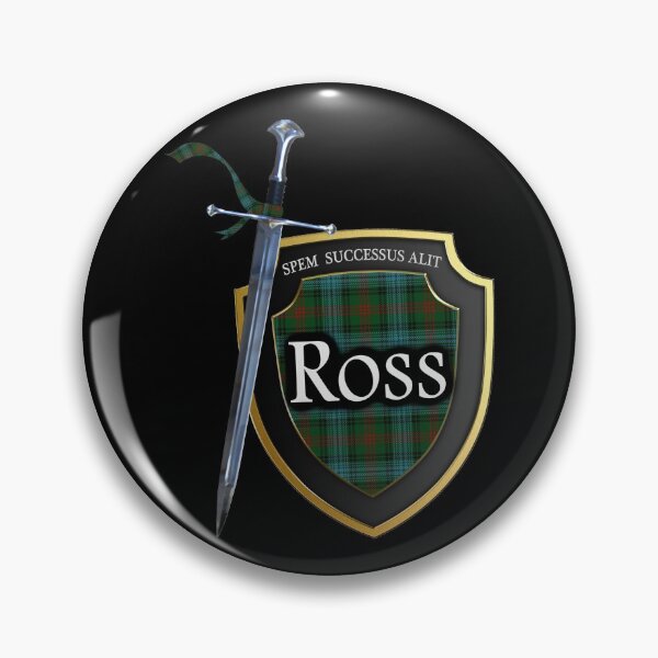 Item preview, Scottish Warrior Clan Ross Tartan Shield designed and sold by ScotsMountain.