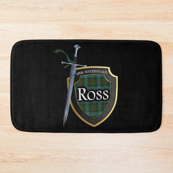 Item preview, Scottish Warrior Clan Ross Tartan Shield designed and sold by ScotsMountain.