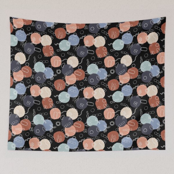 Item preview, Vintage Microbiology on Black designed and sold by Hodgepodge Bricolage.