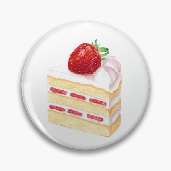 Item preview, Watercolor Strawberry Cake designed and sold by fengyuhao.