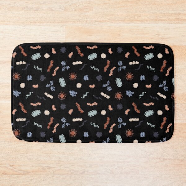 Item preview, Vintage Microbiology - Black Outlines on Black designed and sold by Hodgepodge Bricolage.