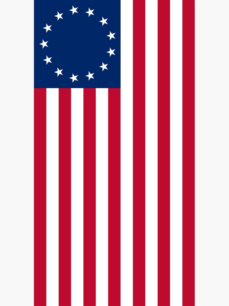 Vertical Betsy Ross Flag print