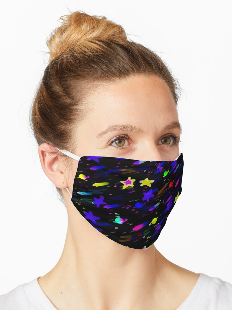 Arcade Carpet Pattern Space Mask By Superpunkfunk Redbubble