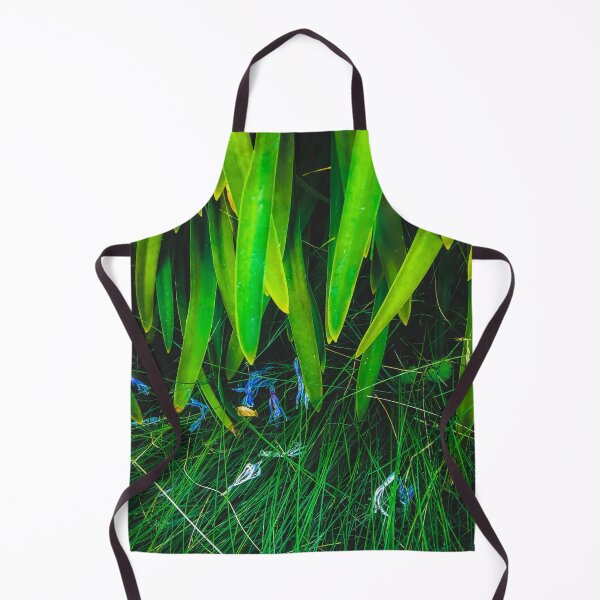 Item preview, closeup green leaves plant with green grass designed and sold by Mrvell.