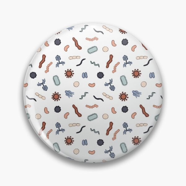 Item preview, Vintage Microbiology - Black Outlines on White designed and sold by Hodgepodge Bricolage.