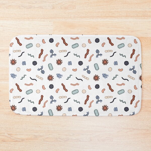 Item preview, Vintage Microbiology - Black Outlines on White designed and sold by Hodgepodge Bricolage.