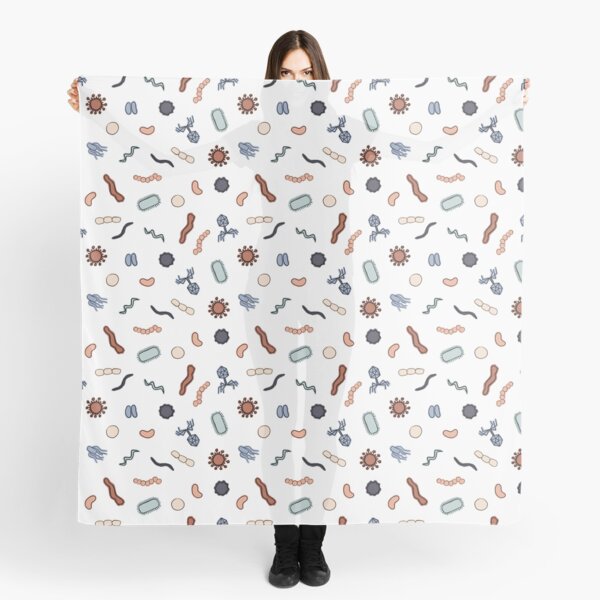 Item preview, Vintage Microbiology - Black Outlines on White designed and sold by Hodgepodge Bricolage.