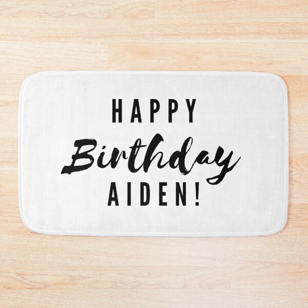 Item preview, Happy Birthday Aiden! designed and sold by CreativeText.