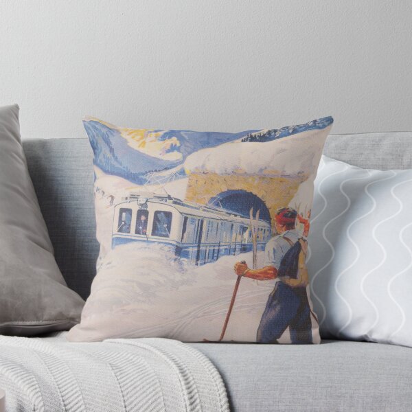 Item preview, Montreux-Bernese Oberland, Switzerland, Vintage Travel Poster designed and sold by vintagevivian.