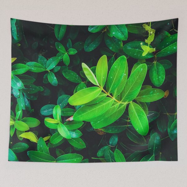 Item preview, closeup fresh green leaves texture background designed and sold by Mrvell.