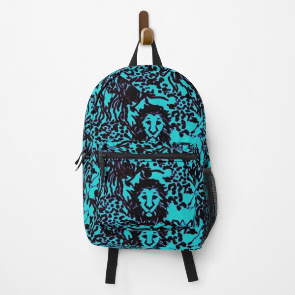 Item preview, turquoise lion pattern in the wild designed and sold by Giovanni Bolanos.