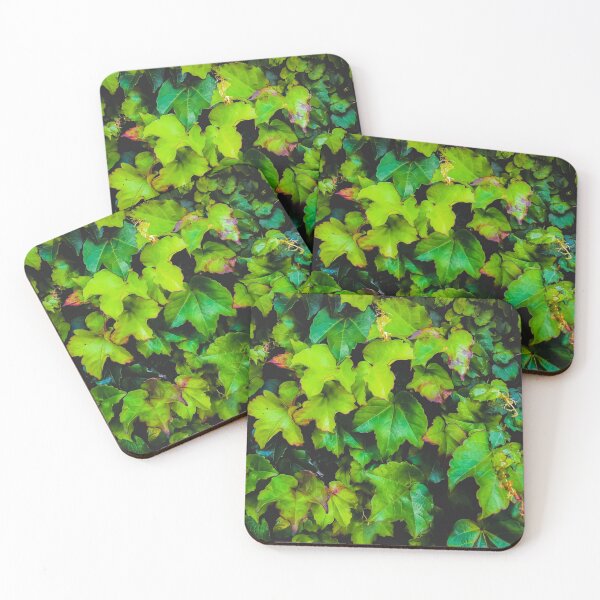 Item preview, green ivy leaves texture background designed and sold by Mrvell.