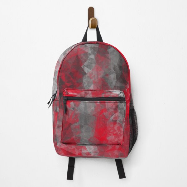 Item preview, psychedelic geometric polygon shape pattern abstract in red and black designed and sold by Mrvell.