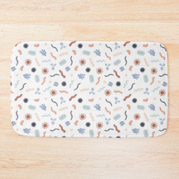 Item preview, Vintage Microbiology - White Outlines on White designed and sold by Hodgepodge Bricolage.