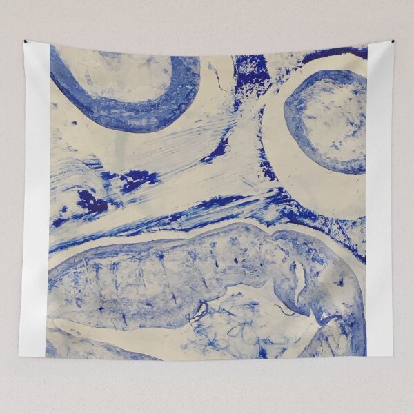 Item preview, Blue Blobs I for large products designed and sold by asmsp.