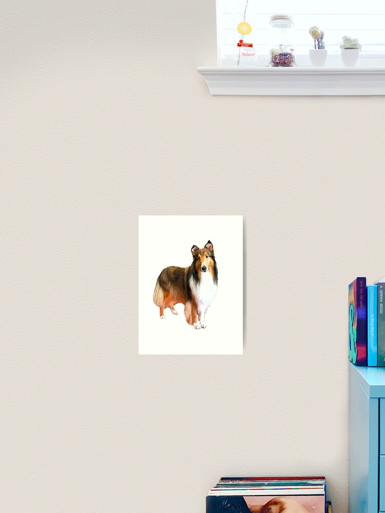 Rough Collie Elegant Dog Art Print for Sale by ElegantCat