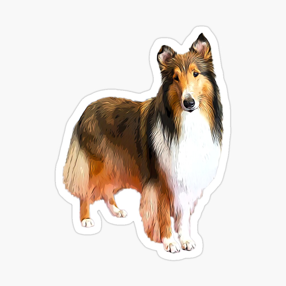 Magnet & Sticker - Lassie Dog - 6″ x 5″