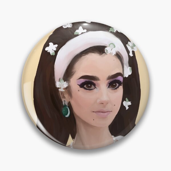 Artikelvorschau, Lily Collins traf Gala-Malerei entworfen und verkauft von itsamia.