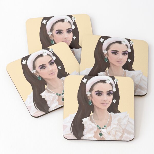 Item preview, Lily Collins Met Gala Painting designed and sold by itsamia.