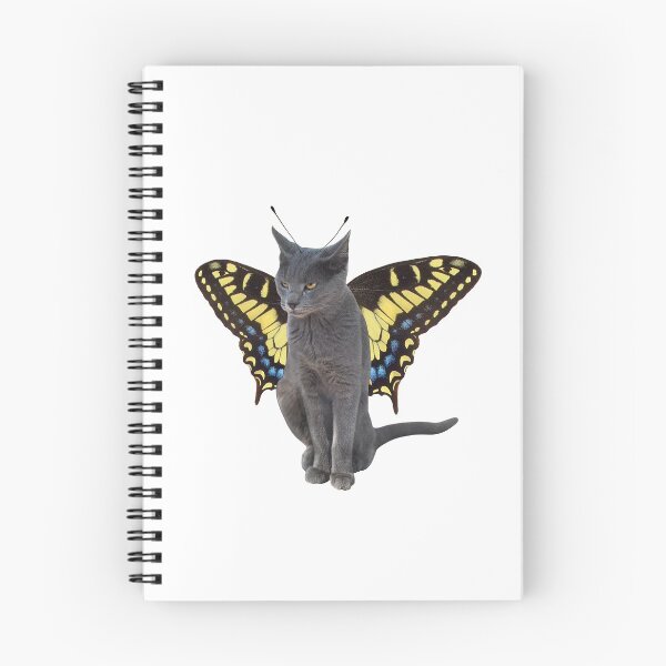 Item preview, Gray Cat Butterfly designed and sold by catsclips.