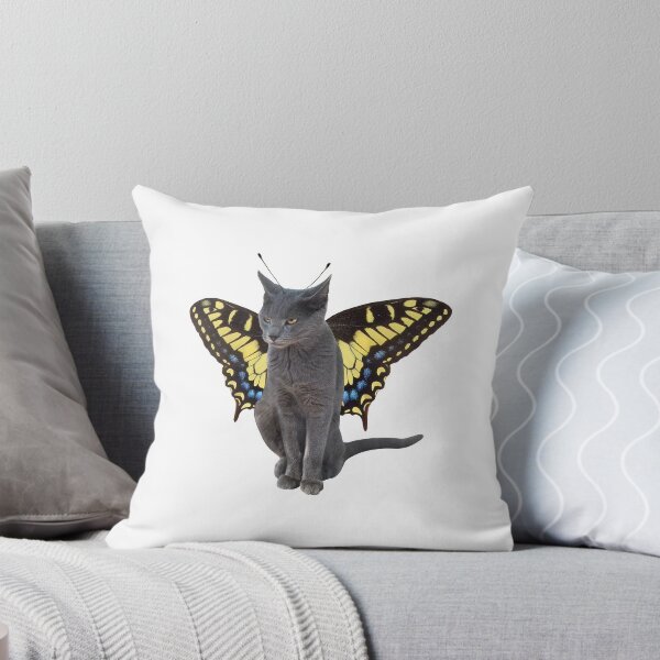 Item preview, Gray Cat Butterfly designed and sold by catsclips.