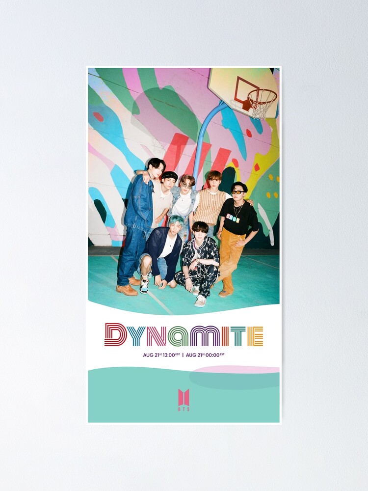 Poster Dynamite Bts Par Oliver Noggle Redbubble