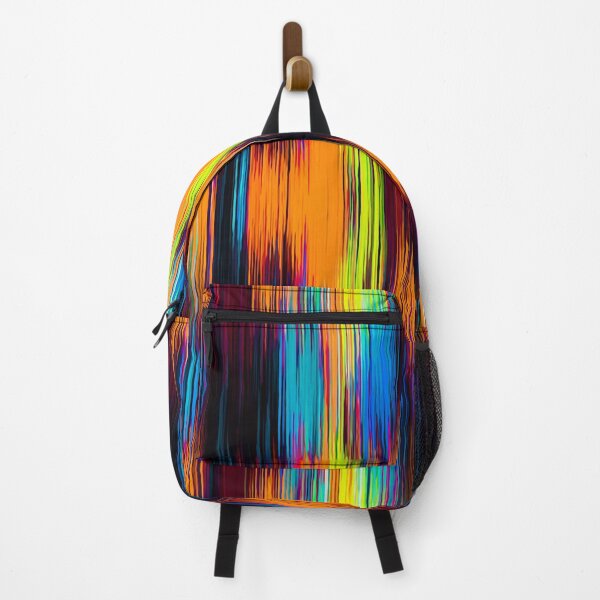 Item preview, vintage psychedelic geometric abstract pattern in orange brown blue yellow designed and sold by Mrvell.