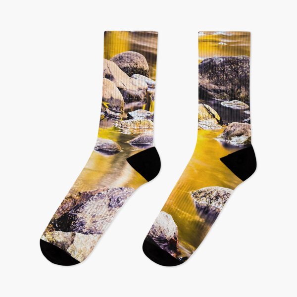 Item preview, rock and stone in the river with the summer sunset light designed and sold by Mrvell.
