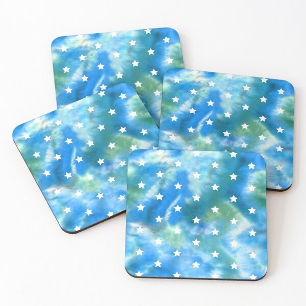 Item preview, Blue Tie-Dye and Stars designed and sold by Carolina Diaz.